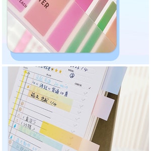 Pastel Color Long Index Sticky Tabs/ Slim Sticky Notes for Highlighting/ Reading Tabs/ Annotation Tabs/Bullet Journal/School Supplies image 7