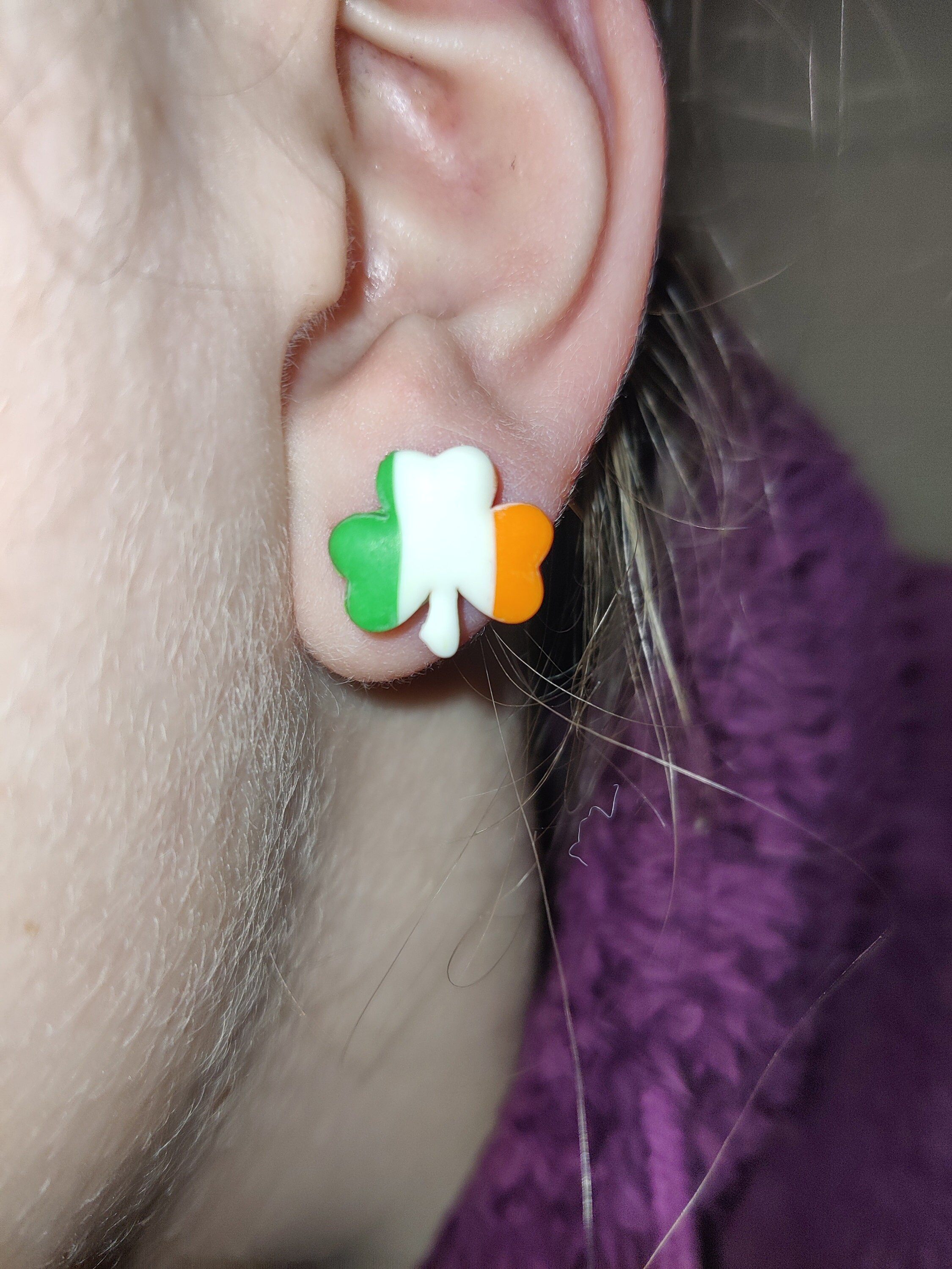 Orecchini San Patrizio Con Trifoglio Verde E Frange Multistrato - Accessorio Festa Irlandese - Regalo Originale