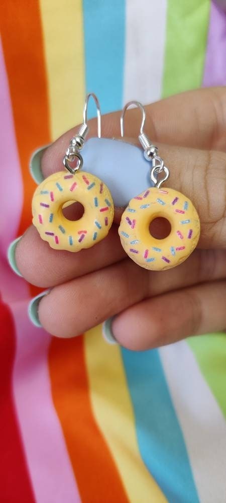Donut earrings sale