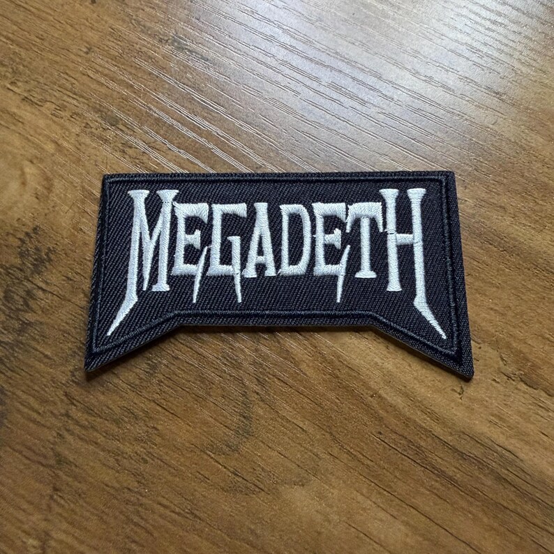 Megadeth Lettering MEGADETH Embroidered Iron-on Patches, Heavy Metal Rock Band (set of 3 ...
