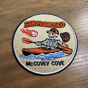 McCovey Cove SF San Francisco Baseball Team Embroidered Patch Iron On 4 inch
