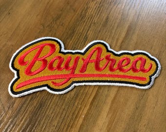 BAY AREA - San Francisco Football Graffiti Art Embroidered Patch Iron On (6")