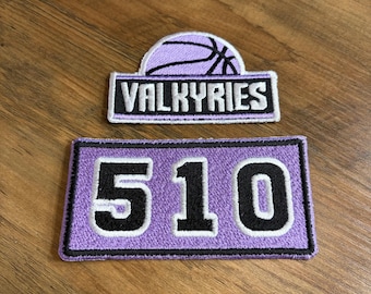 Golden State Oakland Womens Basketball GSV Sneakerhead Embroidered Patch (2 Pack)