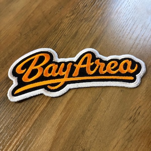 BAY AREA Patch San Francisco Giants MLB Embroidered Iron On 6 x 2.5 inch