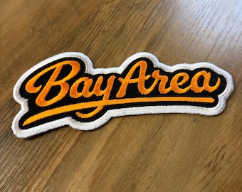 BAY AREA Patch - San Francisco Baseball Team Embroidered Iron On (6 in)
