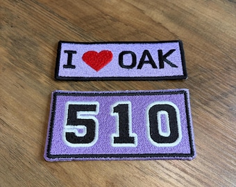 Golden State Oakland Womens Basketball GSV Souvenir Embroidered Patches (2 Pack)