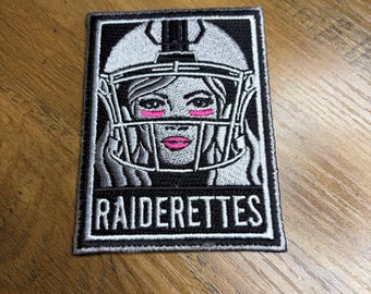Las Vegas Football Girls Womens Sports Embroidered Patch Iron On 4x3 inch