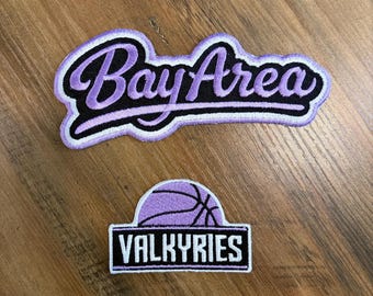 Golden State Oakland Womens Basketball GSW GSV Embroidered Patches (2 Pack)