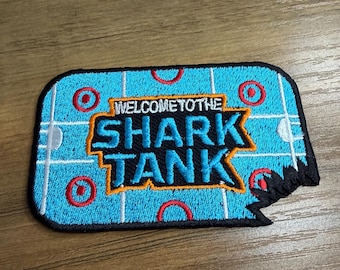 San Jose Hockey Team Teal "Welcome to the Tank" Embroidered Patch (3.5 x 2 inch)