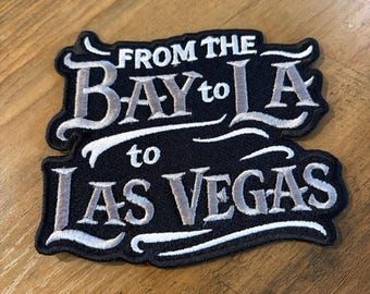 Las Vegas Oakland Los Angeles Raiders NFL Embroidered Patch Iron On 4x4 inch