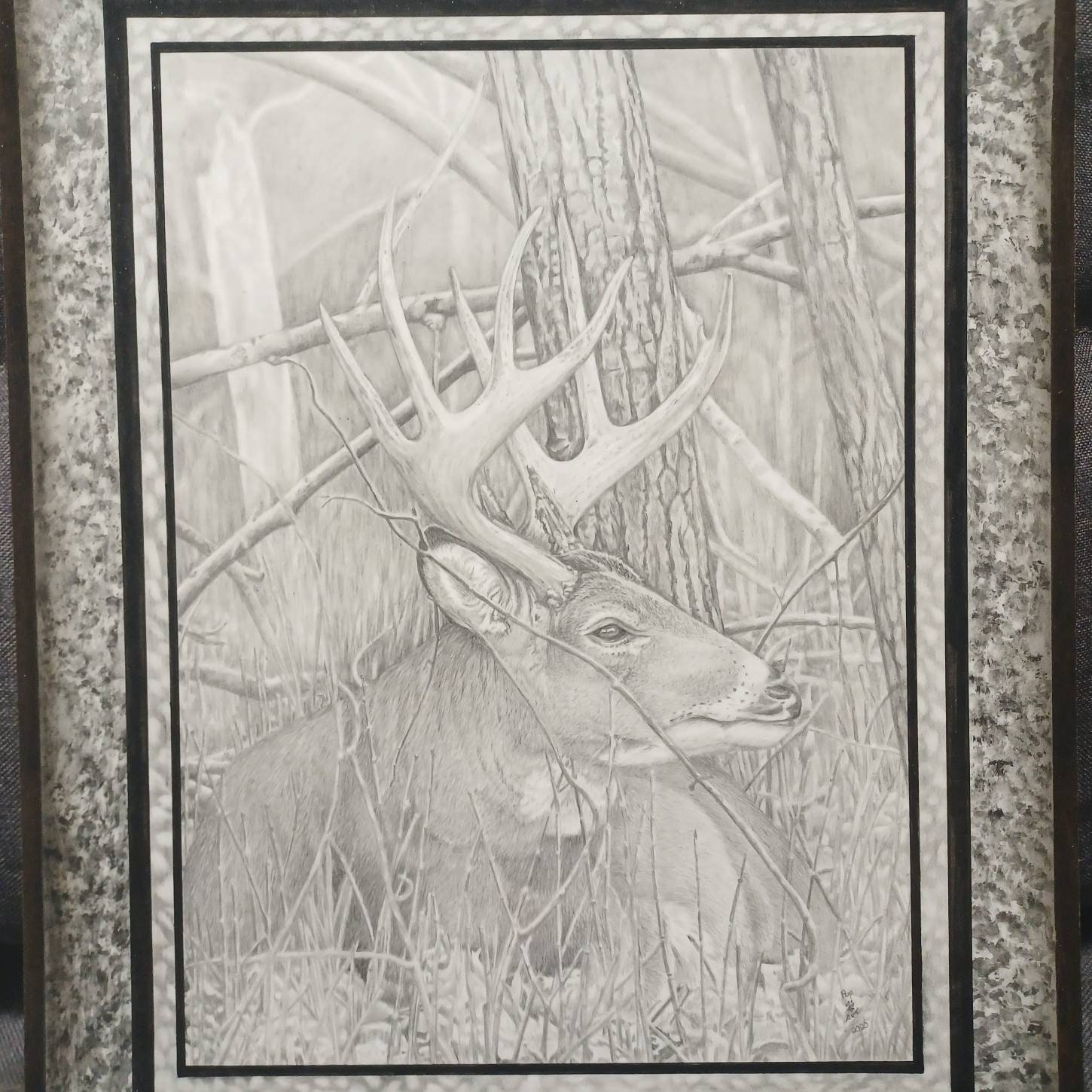 Deer Graphite Pencil Drawing - Etsy