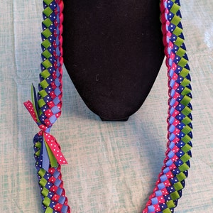 Graduation Ribbon Lei- Double Braid