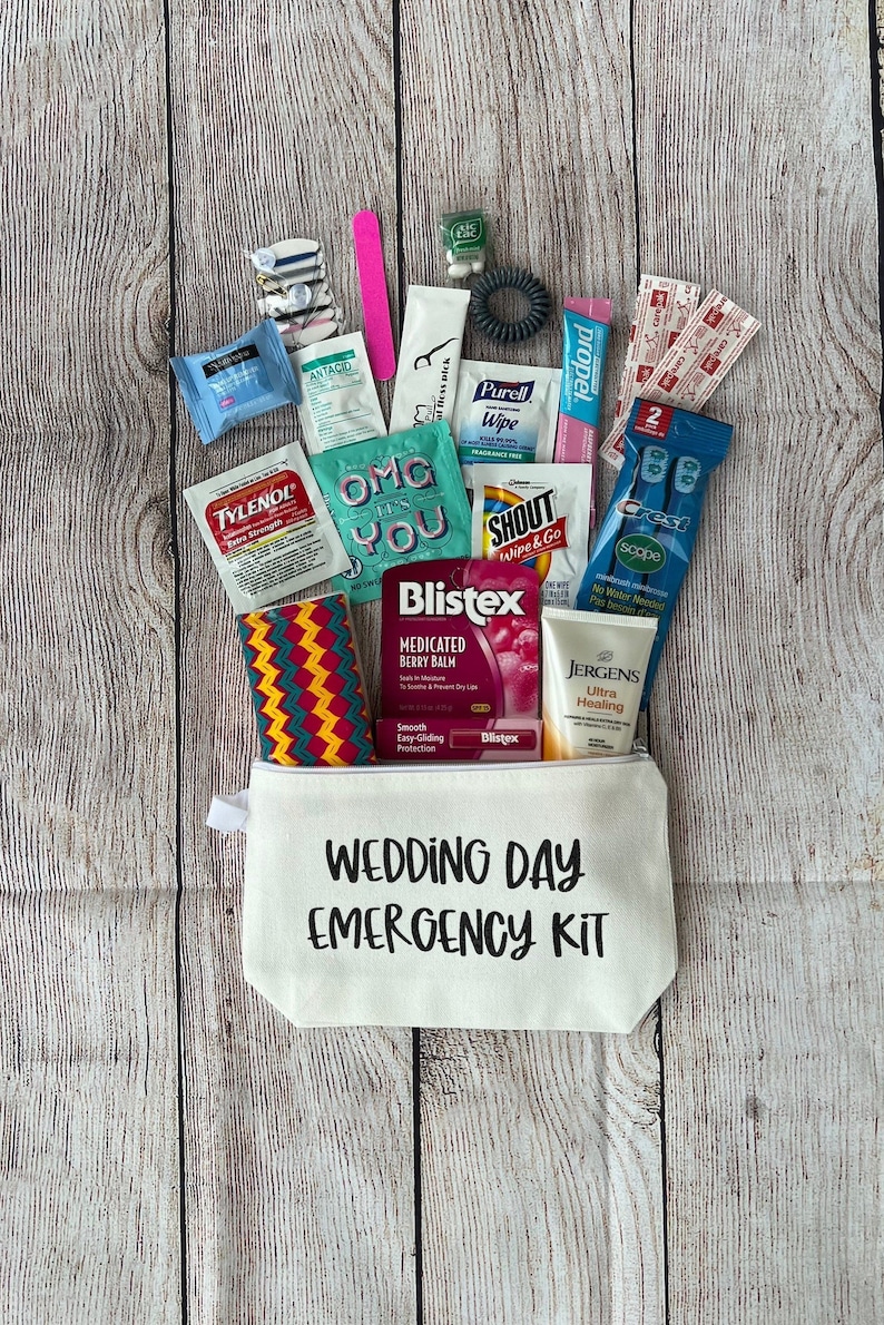 Premium Wedding Day Emergency Kit Bride Survival Kit Bride Etsy