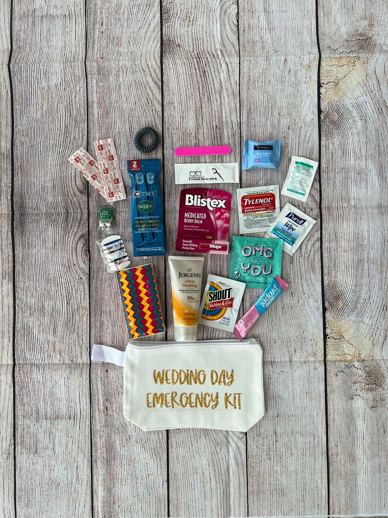 Premium Wedding Day Emergency Kit Bride Survival Kit Bride Etsy