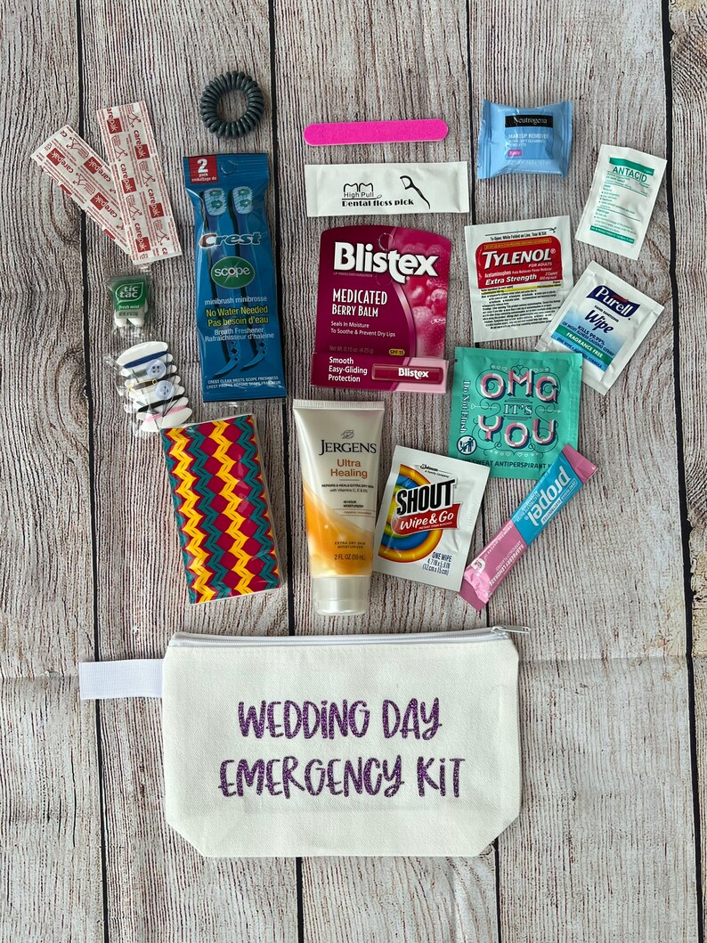 Premium Wedding Day Emergency Kit Bride Survival Kit Bride Etsy