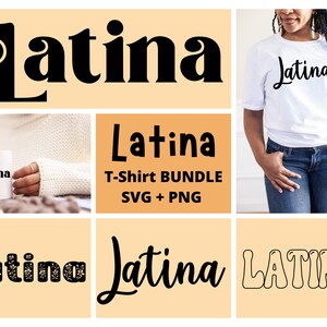 Latina SVG Design Bundle of 22, Latino SVG Design Bundle, Chicana Latinx Shirt PNG File