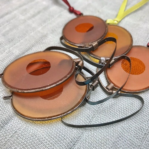 Shops Pince Nez Shooter Spectacles, Victorian Scenery Spectacles, Circa 1880