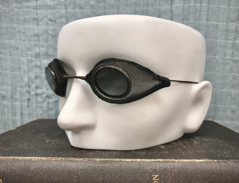 Victorian Cinder Goggles W/ Case Wire Mesh Artillery Goggles Etsy