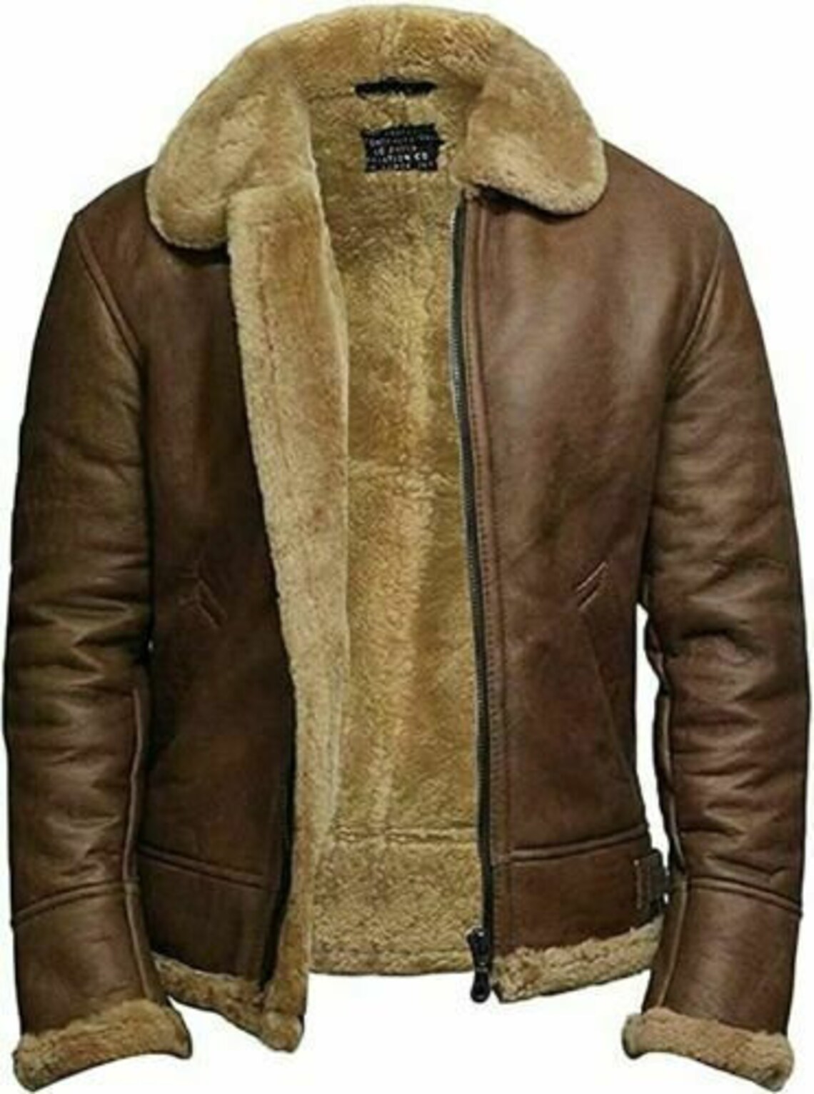 Men's Aviator Pilot RAF B3 Winter Fur Coat Real Sheepskin - Etsy