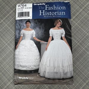 Simplicity Sewing Pattern 9764 Misses Crinoline, Hoop Skirt and Petticoat 19th Century Costumes Uncut Factory Folded Size 14 16 18 20