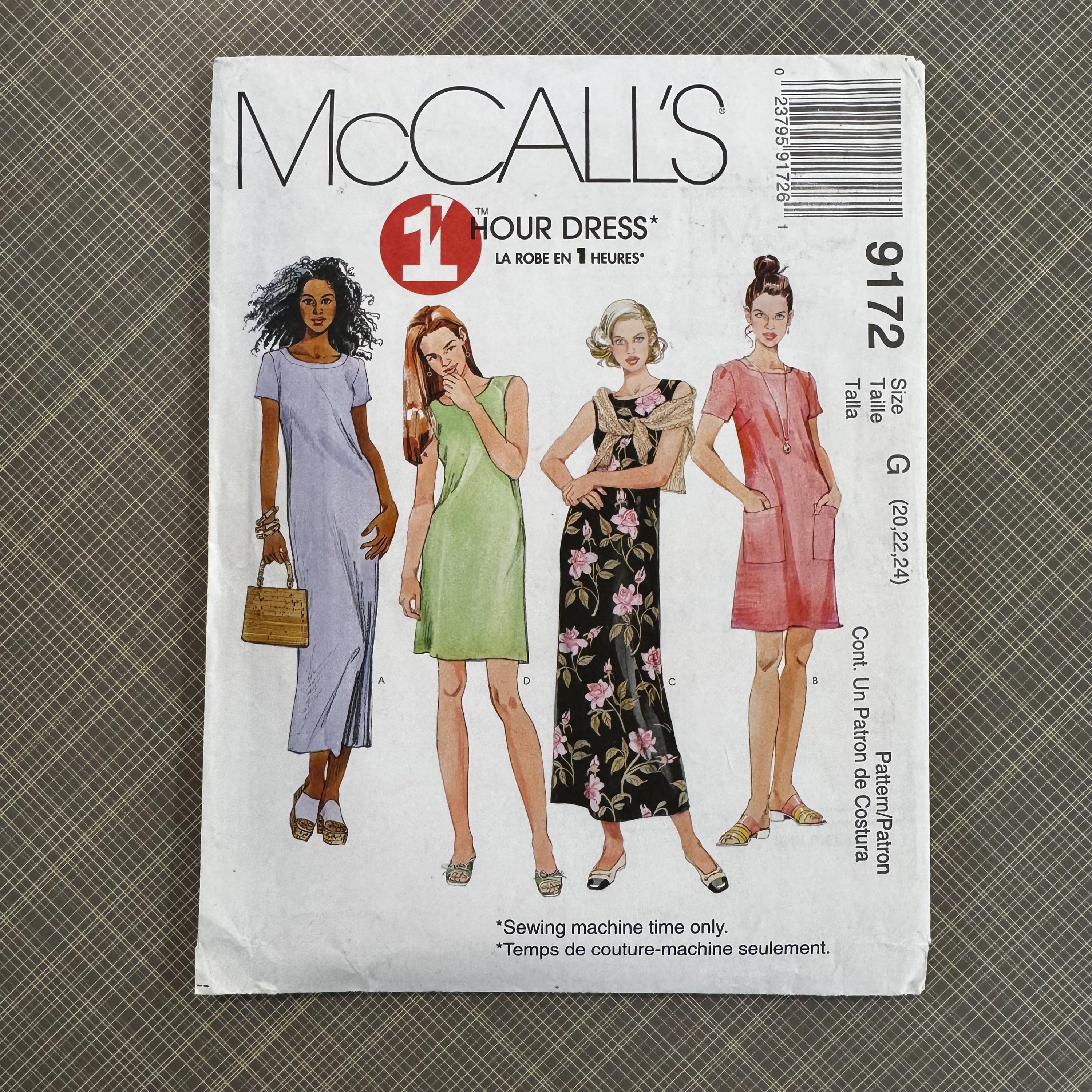 Mccall's 9172 Sewing Pattern Misses'/miss Dress in Two Lengths 1