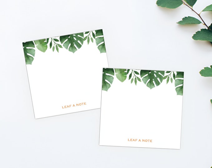 Leaf A Note Leaf a Note Post-it Notes, Sticky Notes, 50 Sheets - Etsy