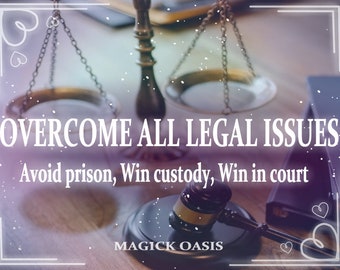 OVERCOME LEGAL ISSUES Powerful spell! Win In Court, Avoid Jail or Prison, Win Lawsuits, Get Custody, Win Settlements, Same day results!