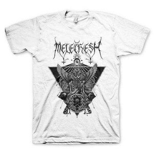 Melechesh Triangular Wings White T-Shirt