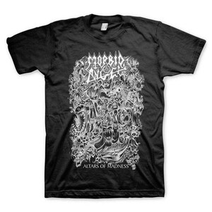 thumbnail image 2 of Morbid Angel 'Domination' Zip Hoodie - Official Earache Records - Men's XS - NEW With Tags 2 of 4