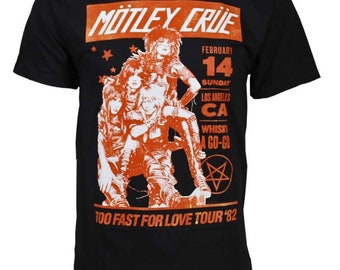 Motley Crue Vintage-Inspired Whiskey A Go Go T-Shirt