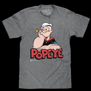 Retro Popeye T-Shirt - Graphite Gray Heather
