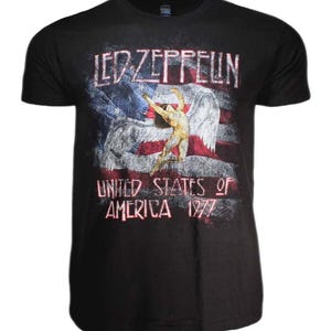 Led Zeppelin USA 77 with Flag T-Shirt