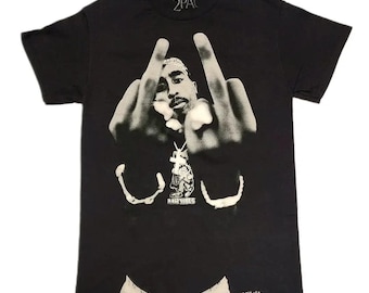 Tupac Middle Fingers T-Shirt