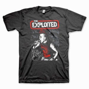T-Shirt Unisex The Exploited | Hardcore Punk Rock Oi, Manica Corta, Girocollo, Cotone Gildan