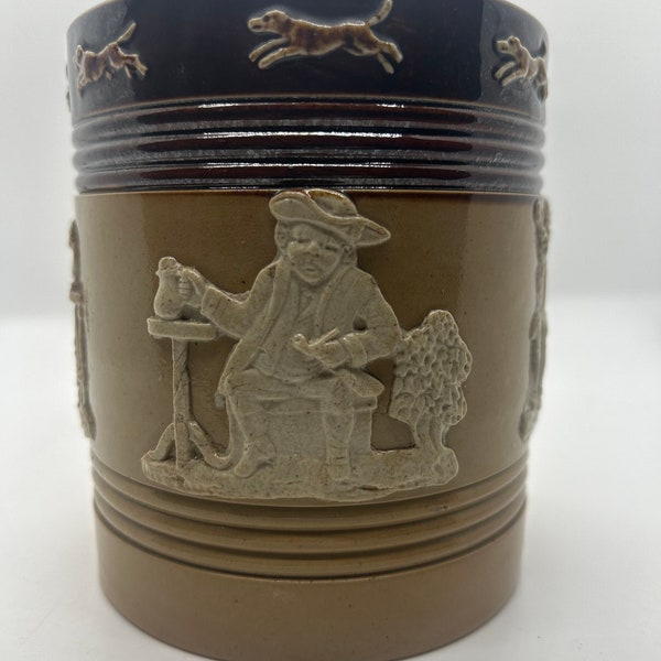 Vintage Royal Doulton (Lambeth) Ceramic Lidded Tobacco Jar 1928-36