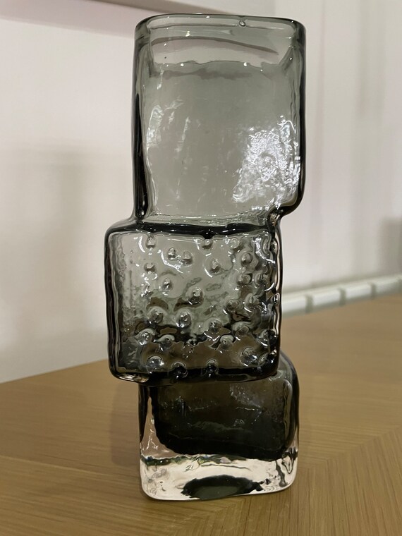 Vintage Whitefriars Drunken Bricklayer Vase Pewter Geoffrey Etsy UK