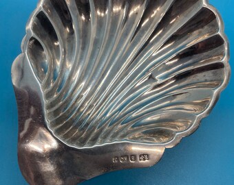 Antike Massiv Silber Edward VII Muschel Jakobsmuschel Dish Birmingham 1903