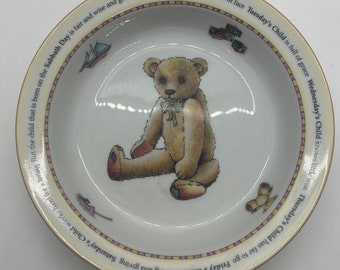 Vintage Royal Worcester Days of the Week Breakfast Bowl Jenny Barnard