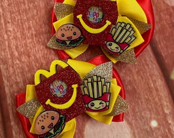 fast food hair bow