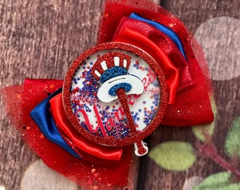 New York Yankees hair bow