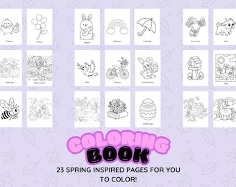 Bienvenidos a la primavera: páginas divertidas para pequeños artistas