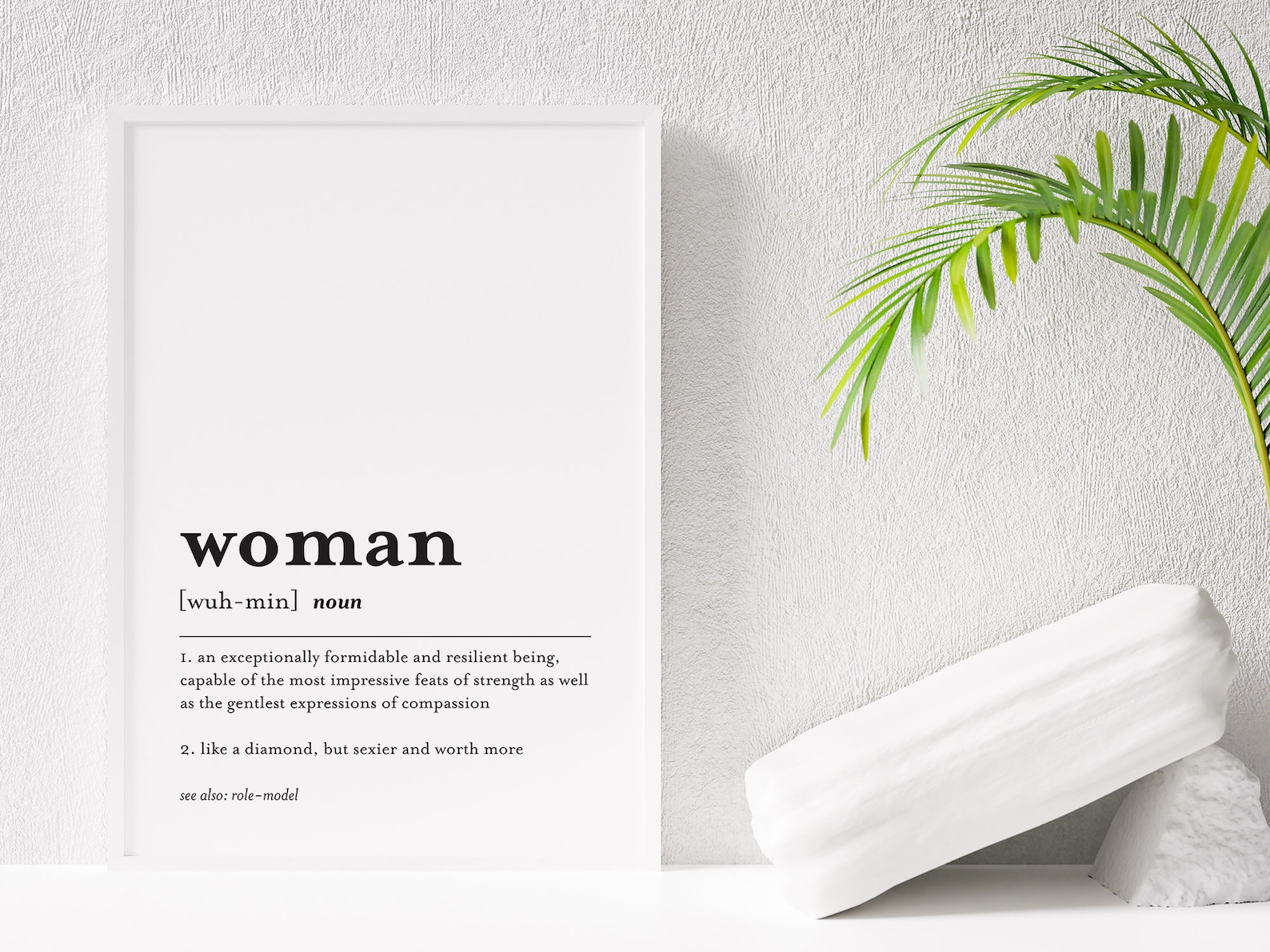 Woman Definition Printable Poster, Digital Download, Minimalist Wall