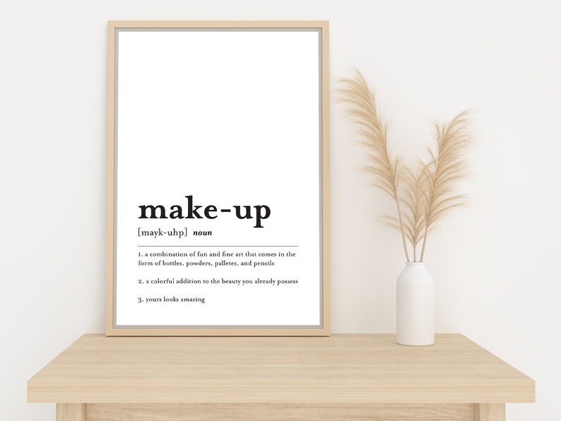Makeup Wall Art Printable Makeup Room Decor Poster Makeup Etsy