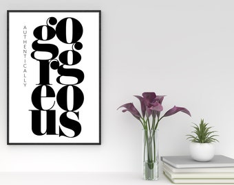Modekunst aan de muur, modedecor, schoonheidsafdruk, make-upkunst aan de muur, zwart-witmodeprint, typografieprint, make-upkunst aan de muur, schoonheidskunst