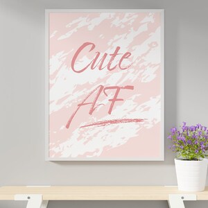 Impresión de moda, arte de pared de belleza, arte de pared de moda rosa, cita de moda, decoración de pared de moda, decoración de belleza, decoración de pared de maquillaje, arte de pared de maquillaje