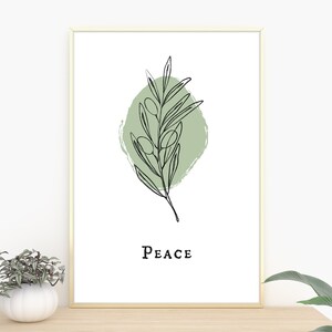 Olive Branch Wall Art, Olive Art, Botanical Print, Plant Wall Art, Olive Branch Decor, Olive Tree Print, Botanical Wall Art, Greenery Decor