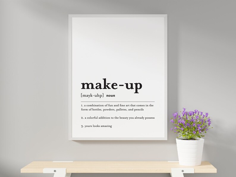 Makeup Wall Art Printable Makeup Room Decor Poster Makeup Etsy Makeup Wall Art Printable Makeup Room Decor Poster Makeup Etsy