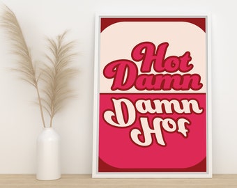 Retro Home Decor, 70s Decor, 70s Wall Art, Hippie Print, 70s Aesthetic Wall Art, Quote Print, Retro 70s Decor, Pink Typography Poster Decor