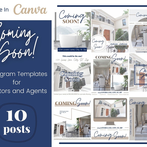 Real Estate Coming Soon Postcard Etsy