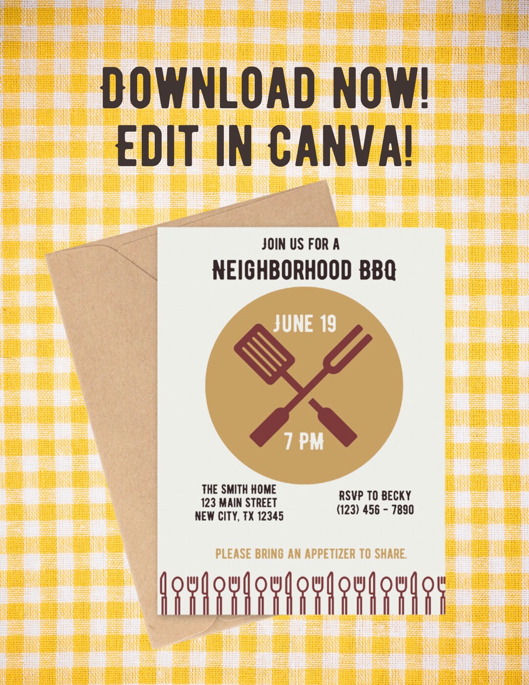 EDITABLE BBQ Invitation Downloadable Instant Access Etsy EDITABLE BBQ Invitation Downloadable Instant Access Etsy